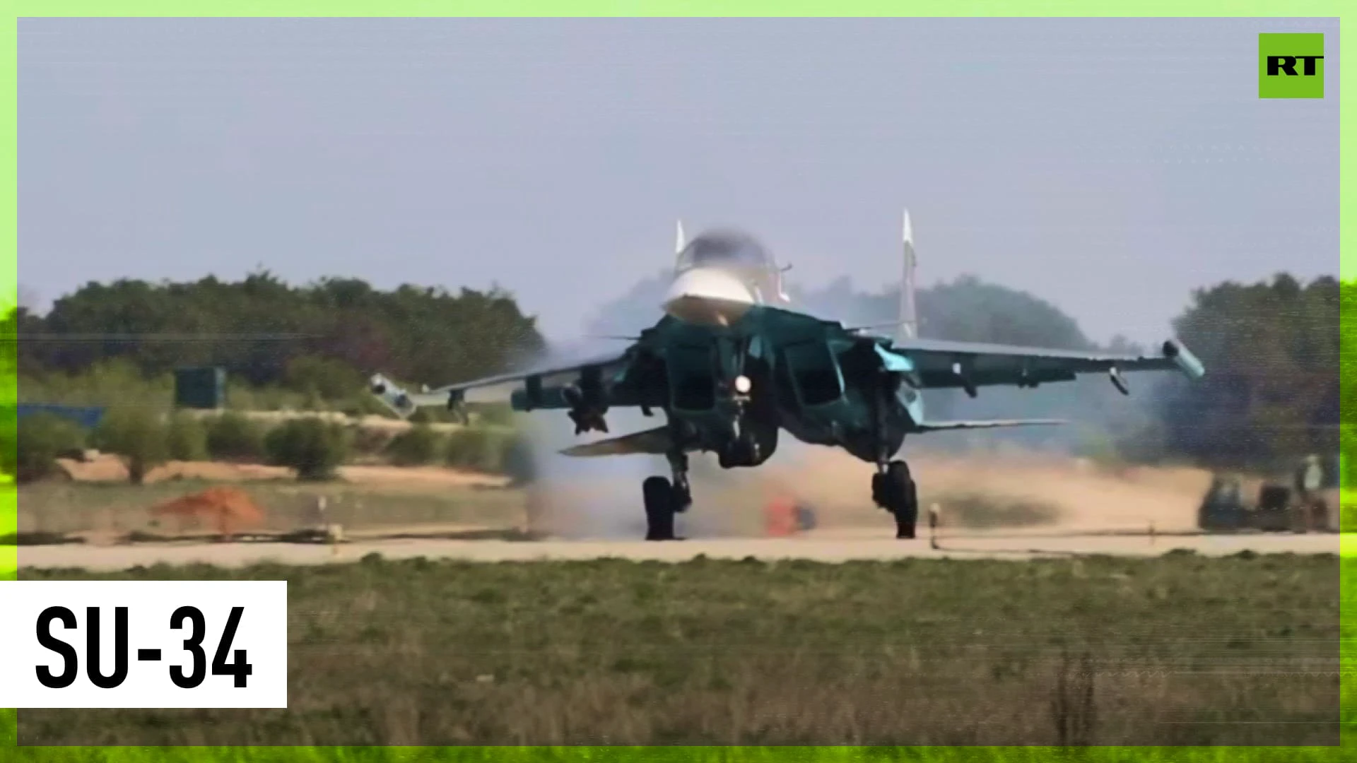 Russian Su-34 jets conduct combat and patrol missions