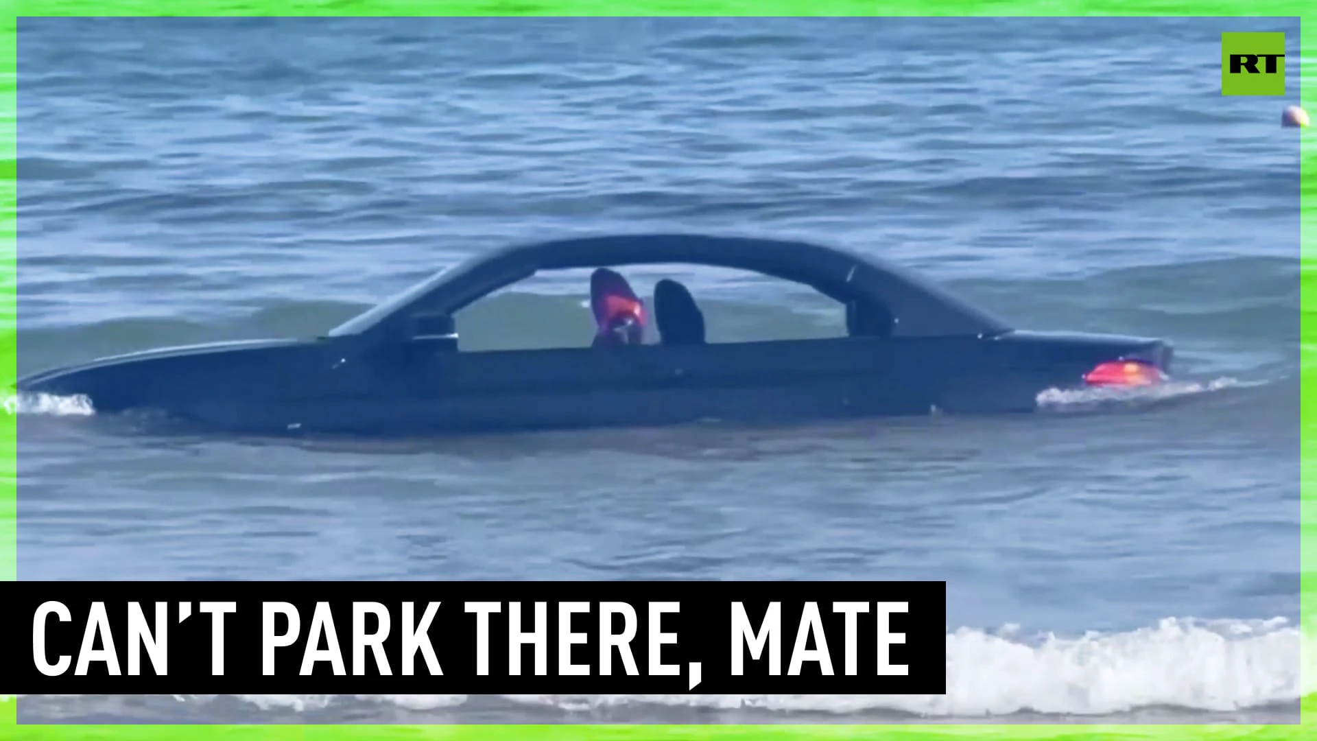 BMW washed out to sea after owner parks it on beach