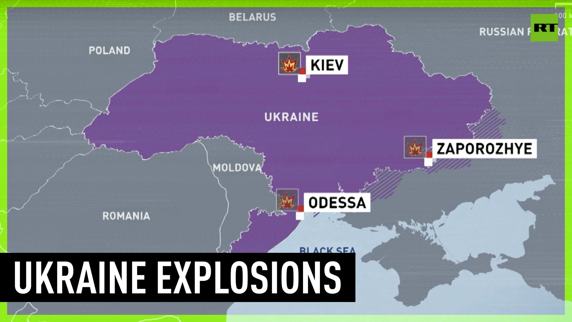 Blasts reported across Ukraine after terror attack on Kremlin