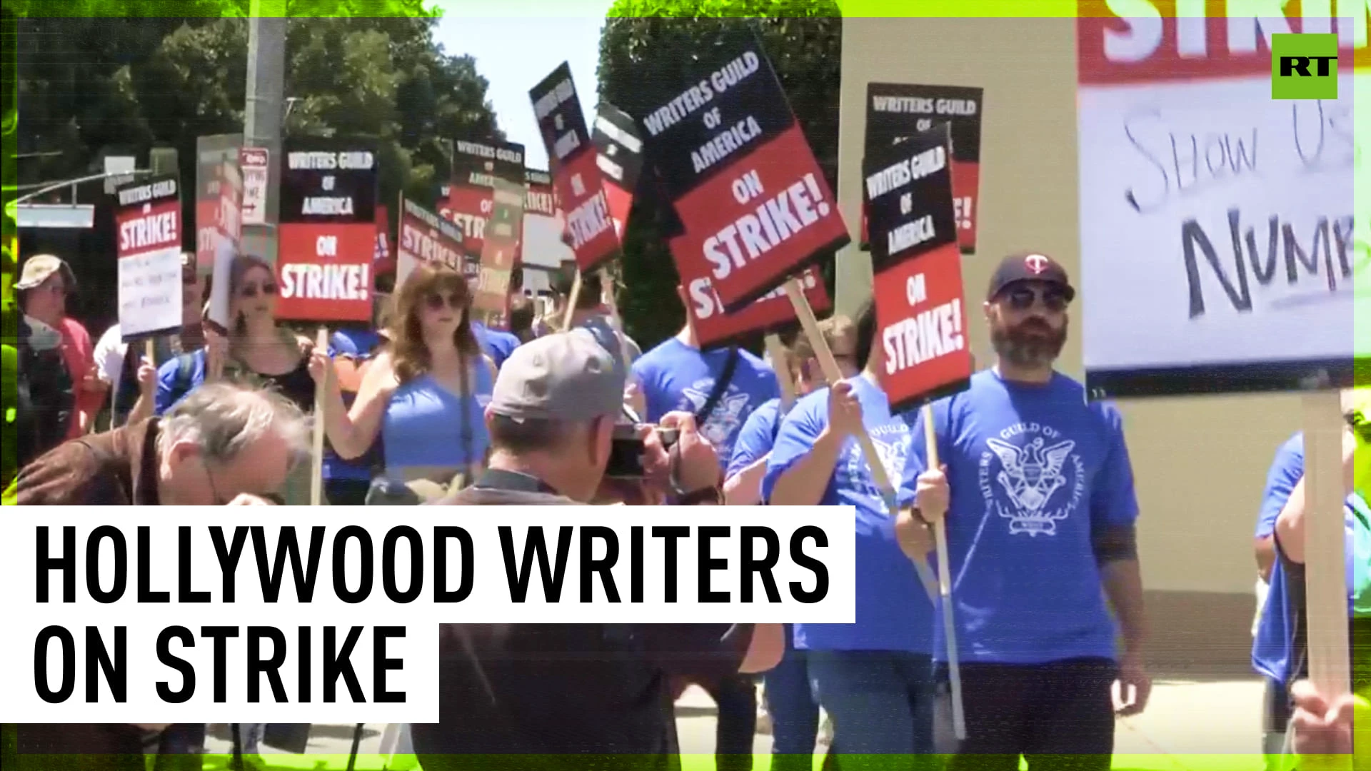 'We deserve fair compensation’: Hollywood writers on strike