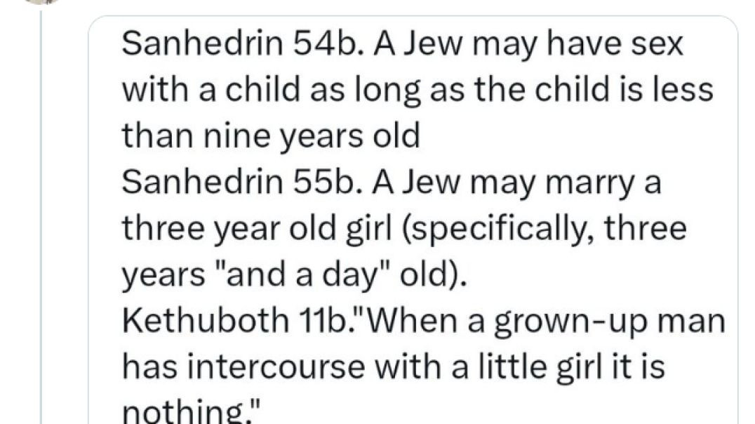 RABBI -IT'S AGAINST JEWISH RELIGIOUS LAW FOR JEWS TO REPORT PEDOPHILE JEWS TO NON-JEWISH AUTHORITIES