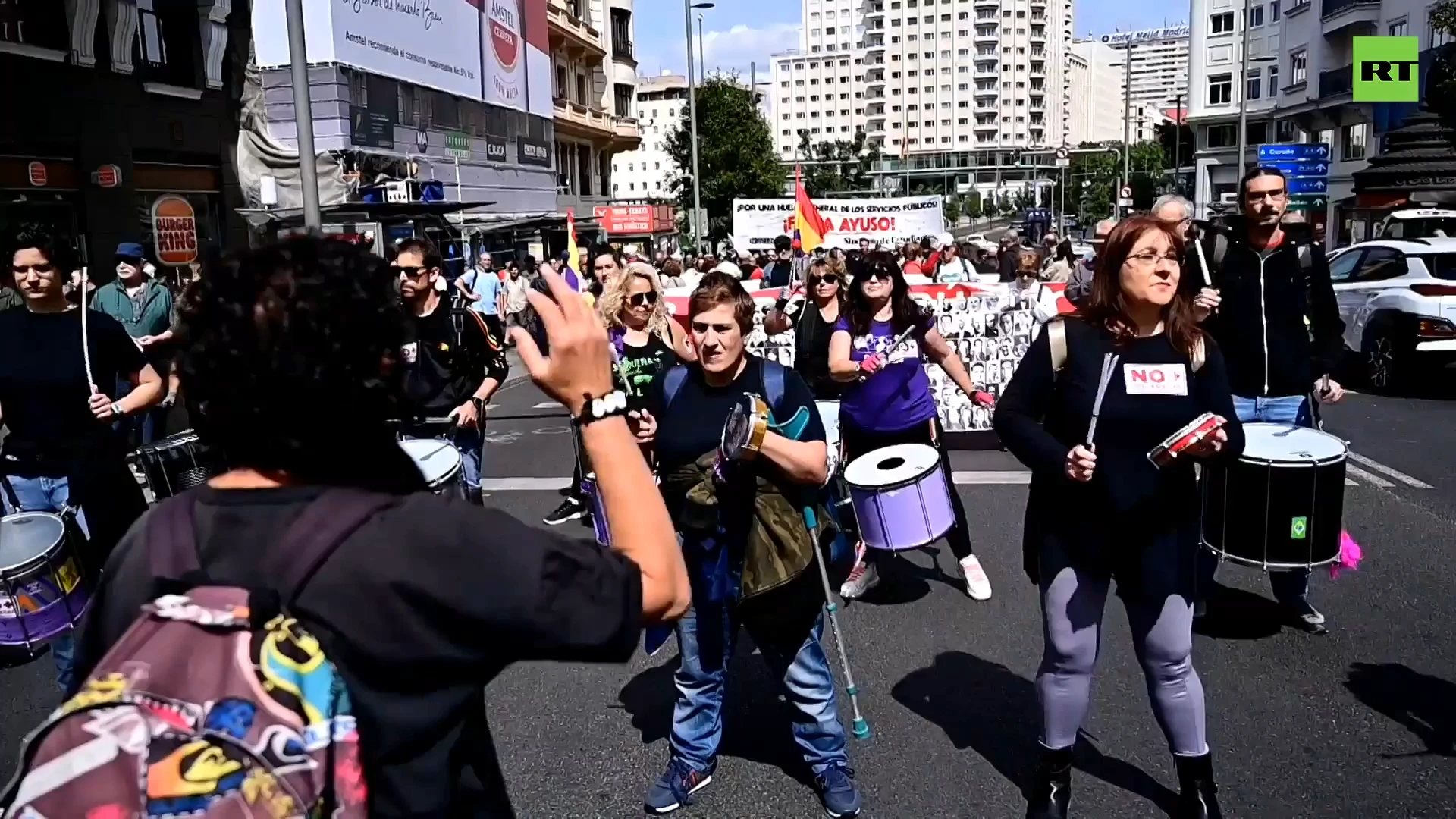 'It's not working' | Hundreds rally in Madrid calling for better public services