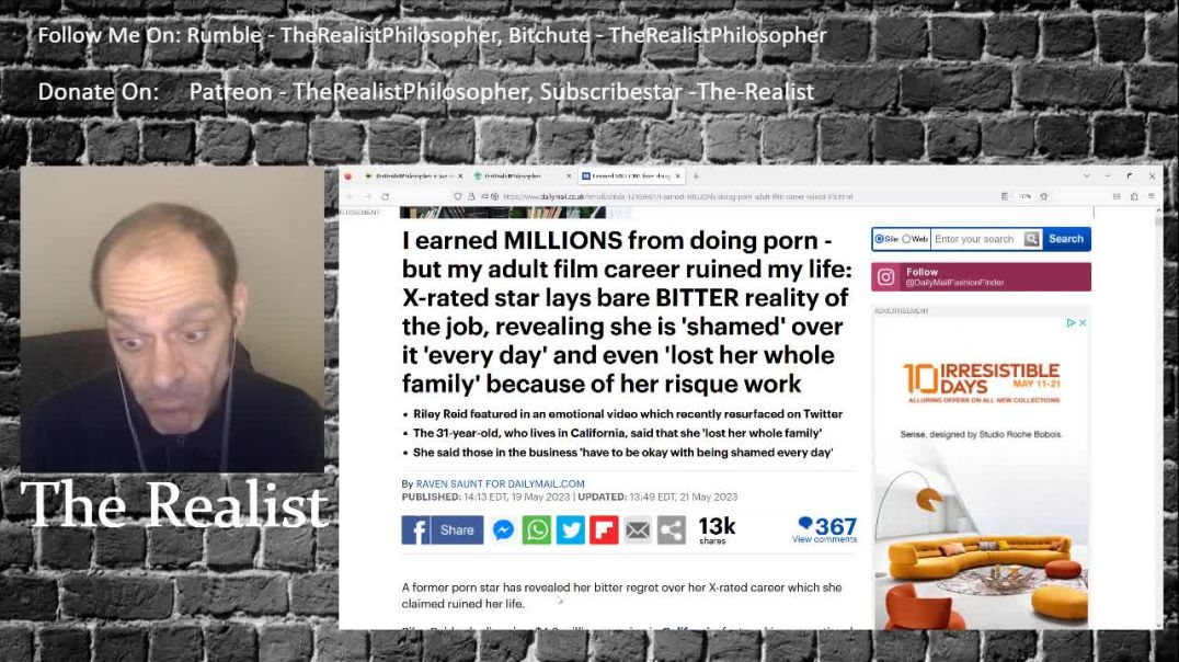 Riley Reid Regrets Doing Porn, After Making Millions......