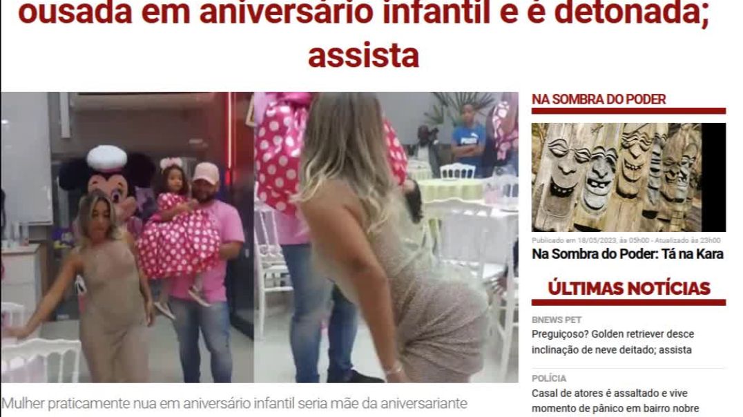 A atencao sempre e um PALCO ( Vestido Transparente em Festa Infantil )