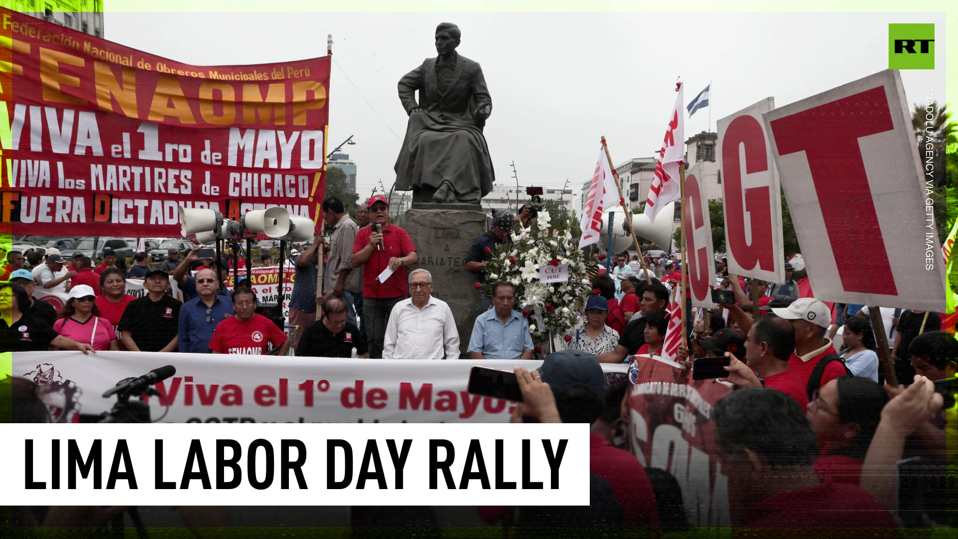 Workers march in Lima for higher pay & better working conditions | Labor Day Worldwide