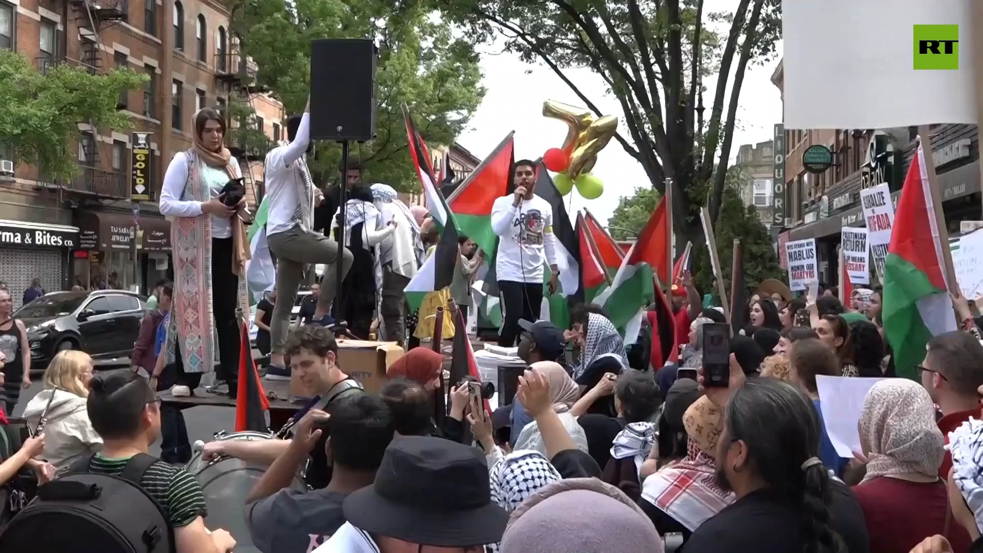 Palestinian Nakba Day demonstration takes place in NYC