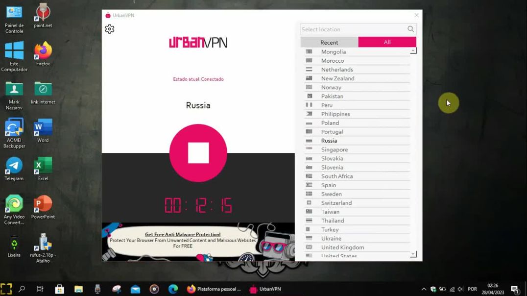 VPN 100% Grátis e Rápido para desbloquear Telegram e sites da Rússia no Brasil - Urban VPN 28 4 2023