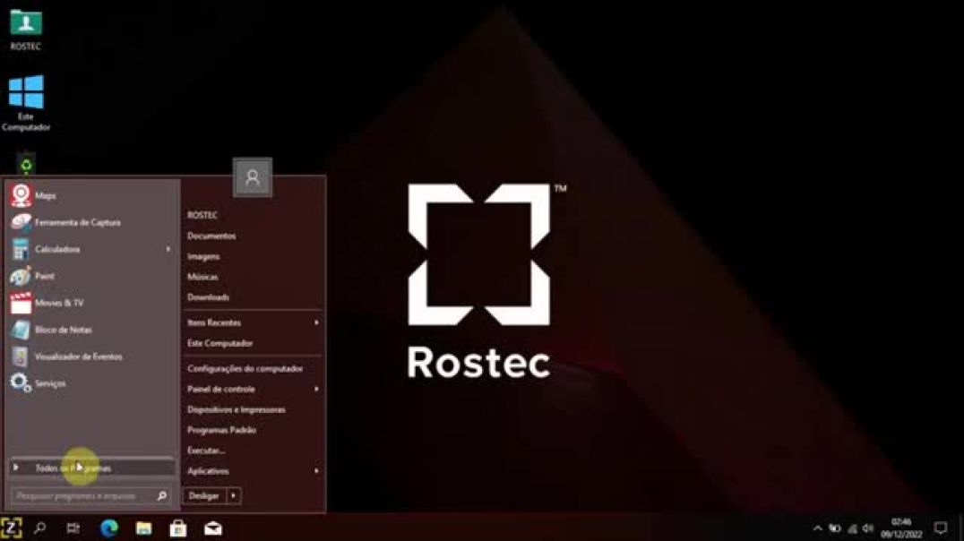 ISO ROSTEC GX88 mudar menu iniciar Windows 7 ou Windows 10 9 12 2023