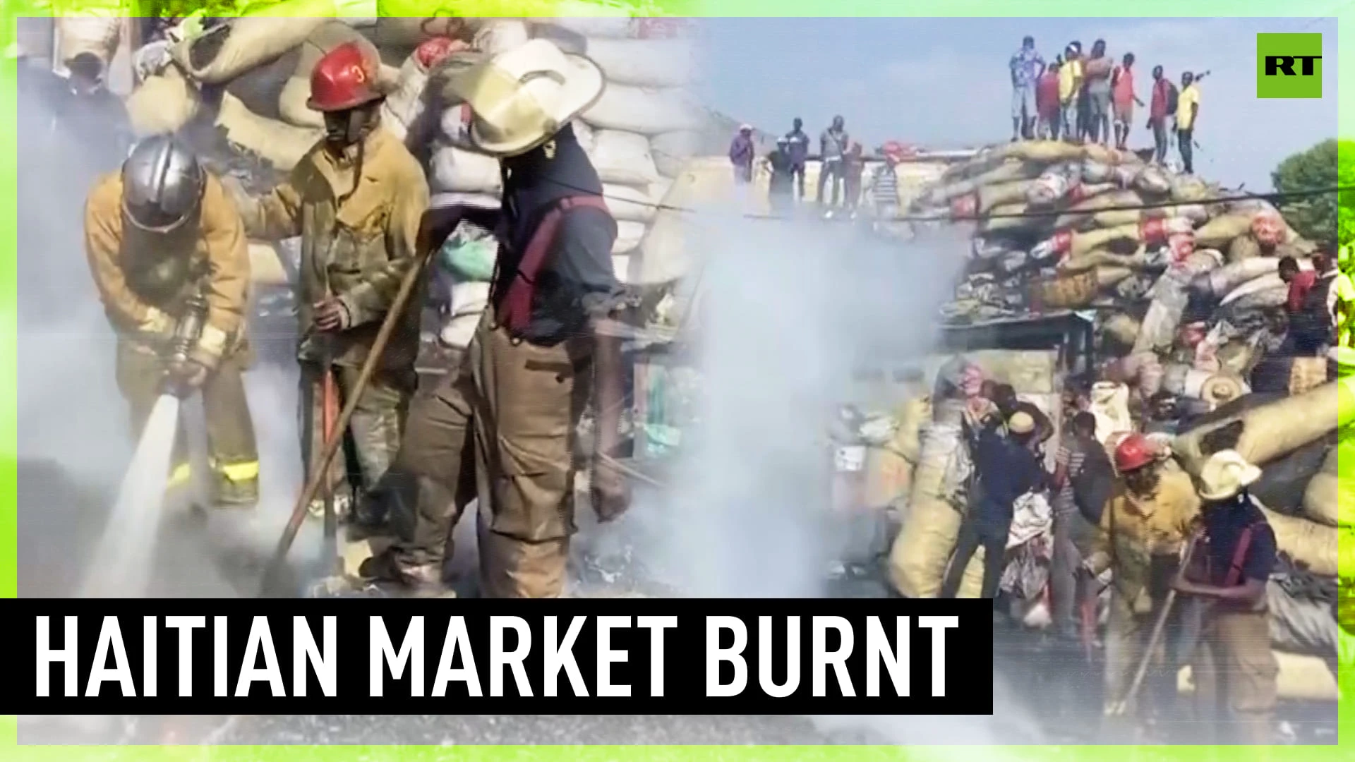 Huge blaze destroys Haitian market