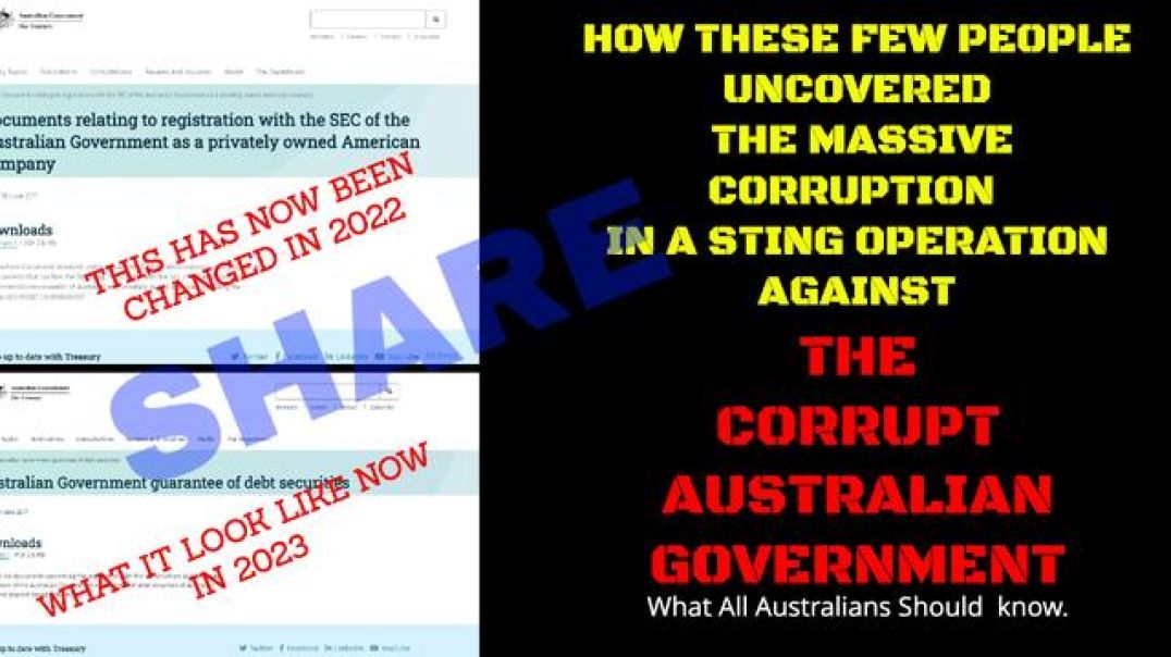 THE STING THAT UNCOVERED THE CORRUPTION OF THE AUSTRALIA GOVERNMENT