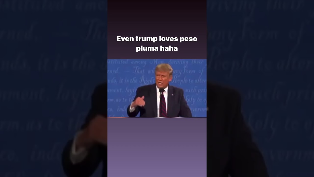 Trump loves peso pluma. Pura doble p jaja Ella baila sola making corridos tumbados great again