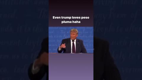 Trump loves peso pluma. Pura doble p jaja Ella baila sola making corridos tumbados great again