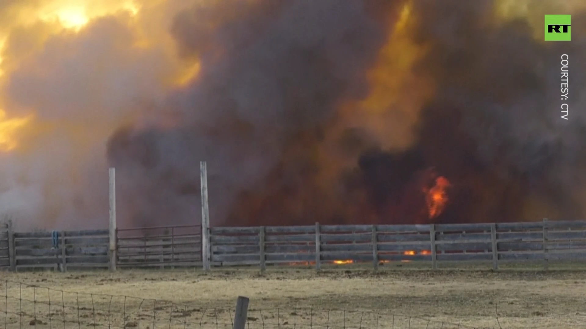 Wildfires engulf Canadian province