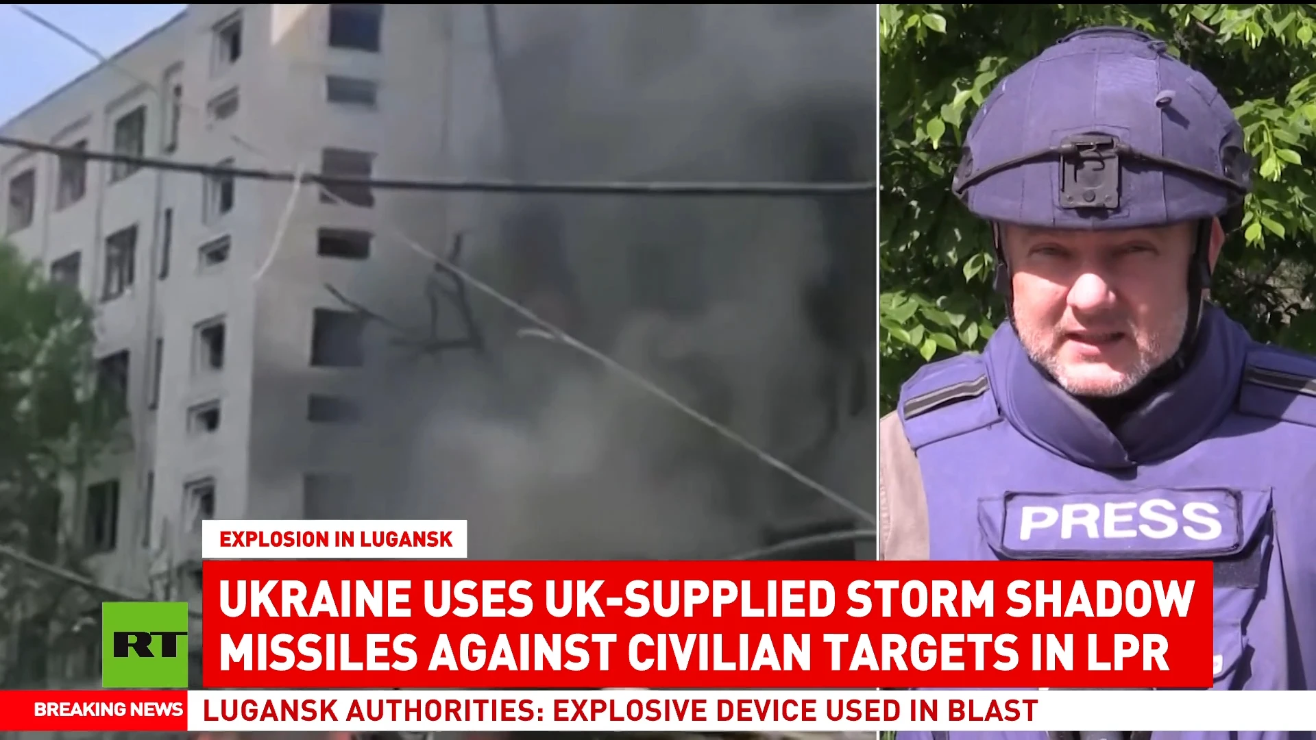 UK-supplied missiles hit civilian targets in Lugansk