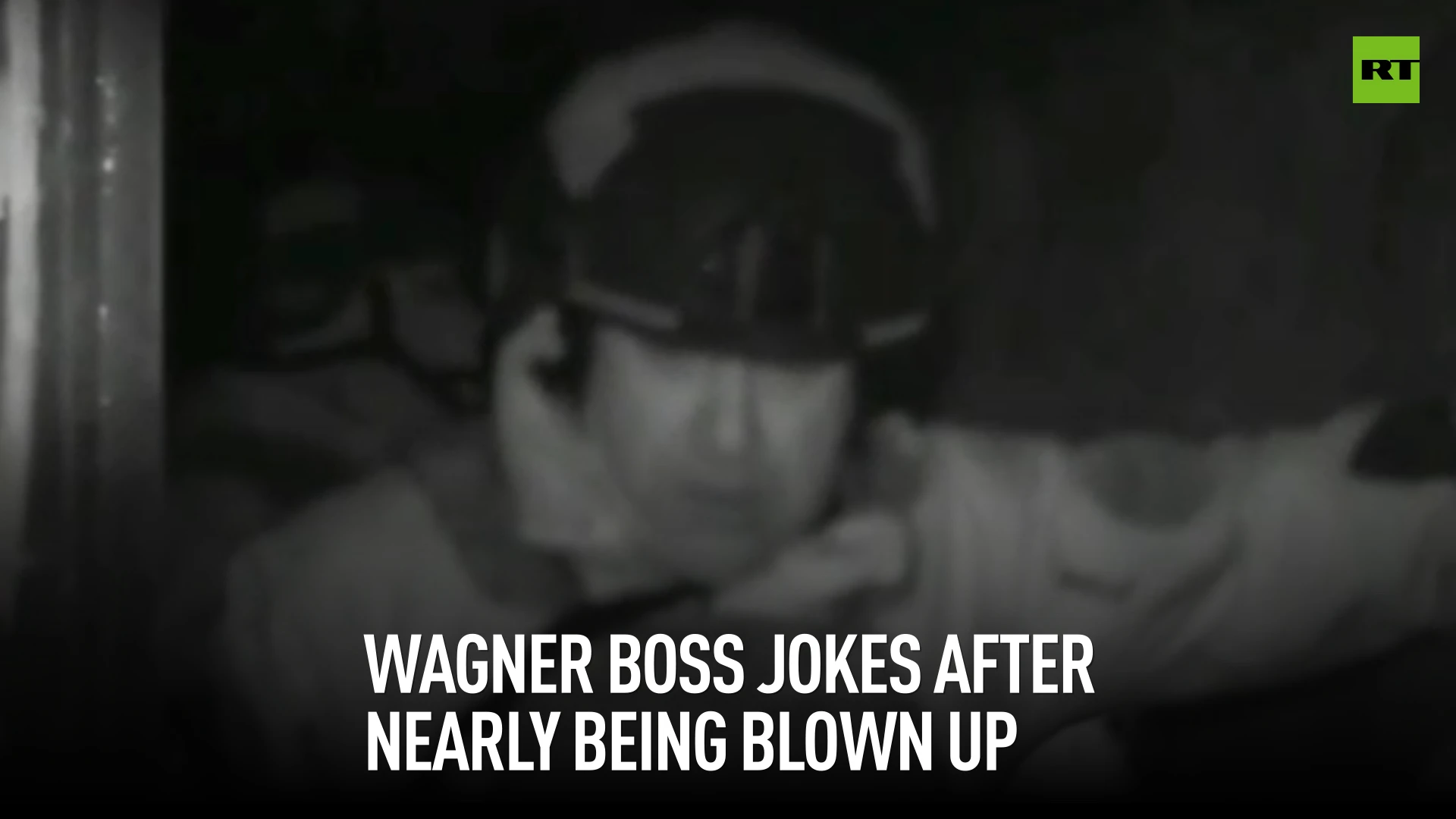 Wagner boss jokes after nearly being blown up