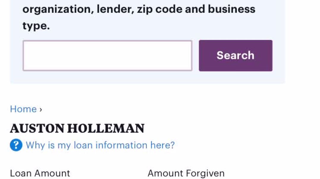 Undeniable Proof Auston Holleman Took Out Over $10000 USD Loans From The Federal Government