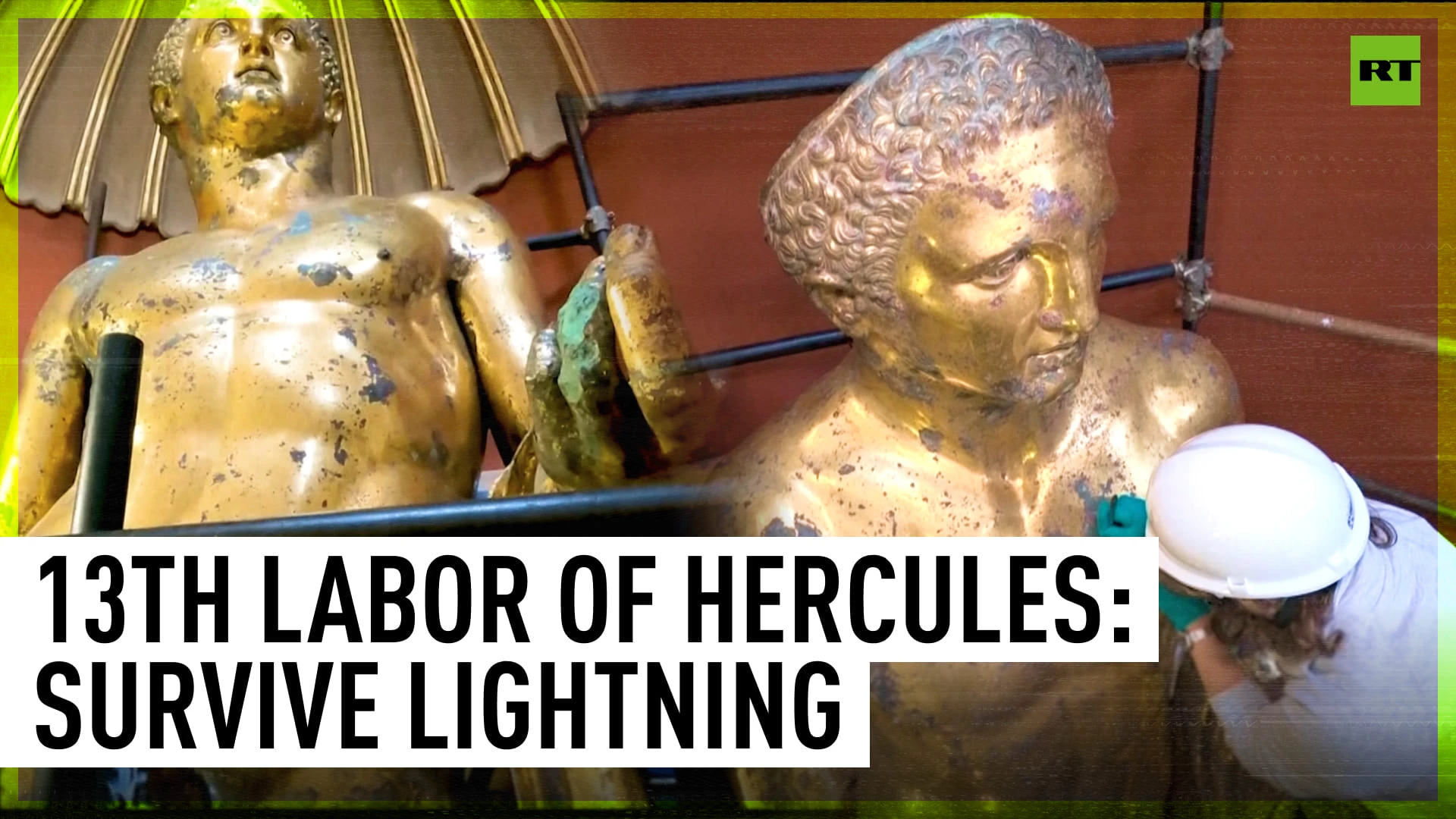 2,000-year-old Hercules statue restored after lightning strike