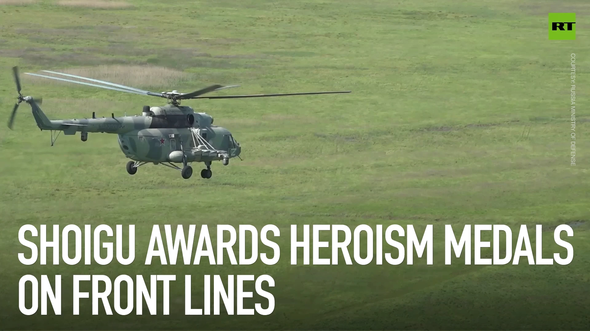 Shoigu awards heroism medals on front lines