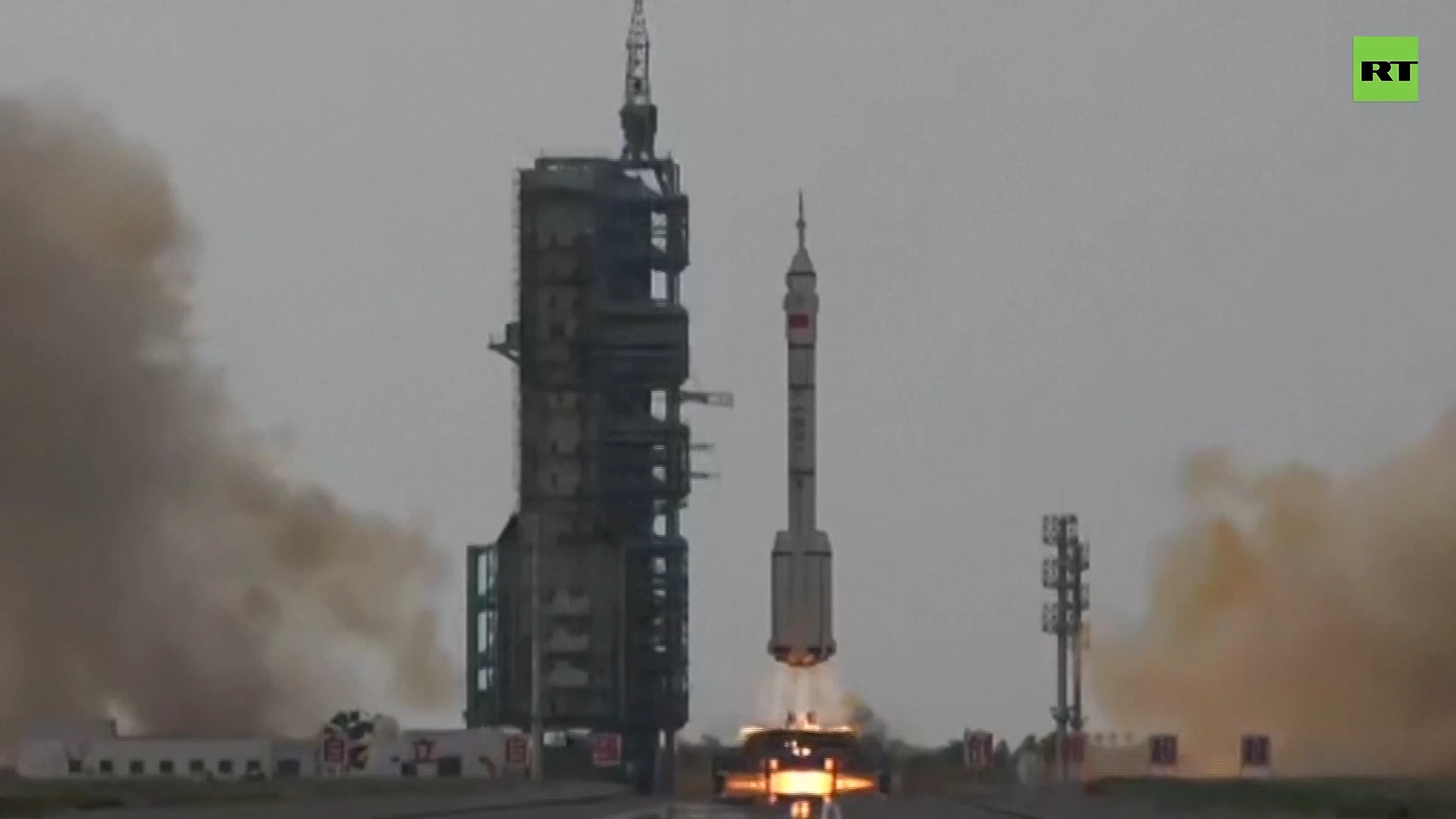 China launches manned spaceship to country’s orbital station