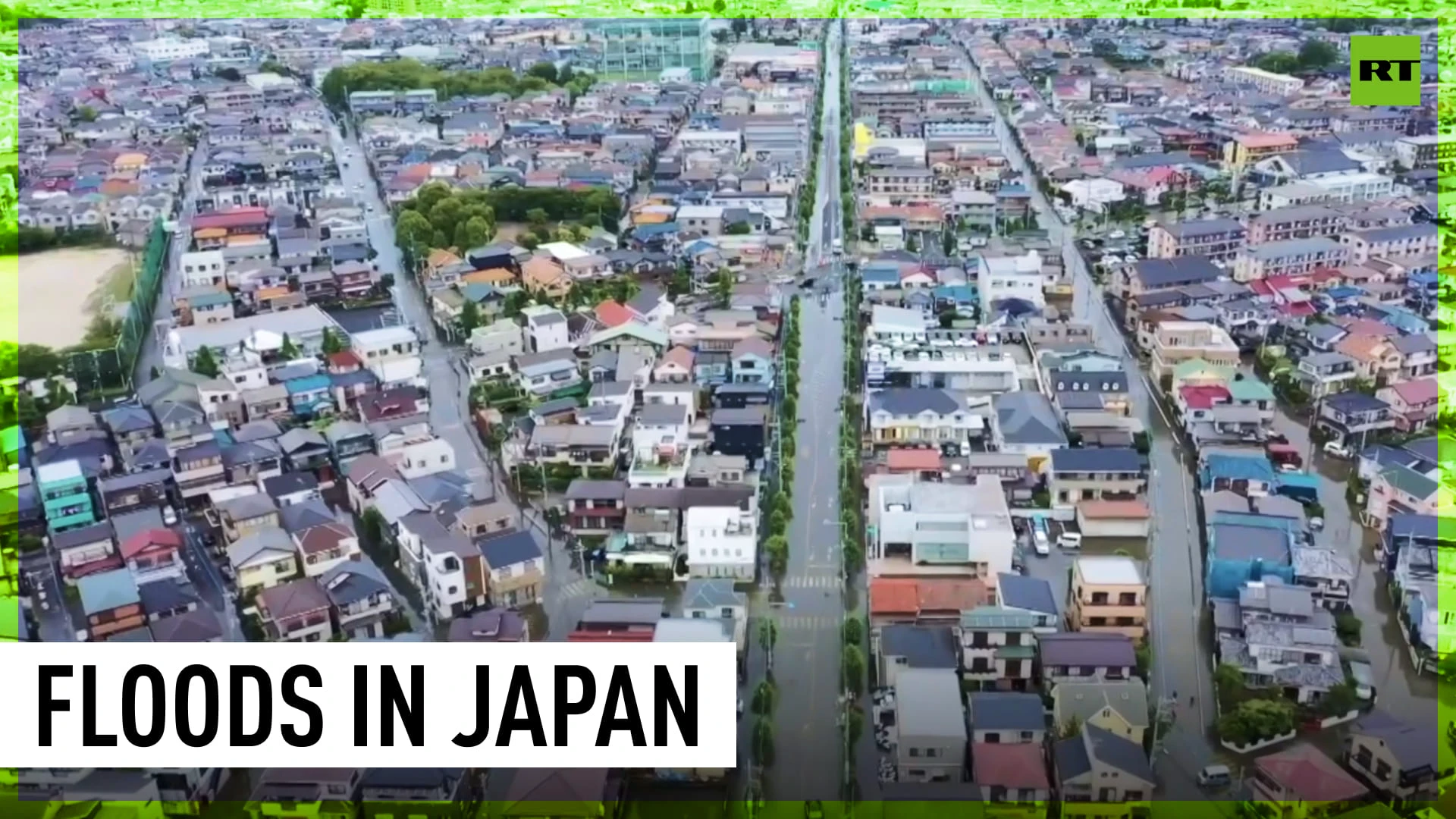 Households flooded in Saitama Prefecture as torrential rain lashes the area