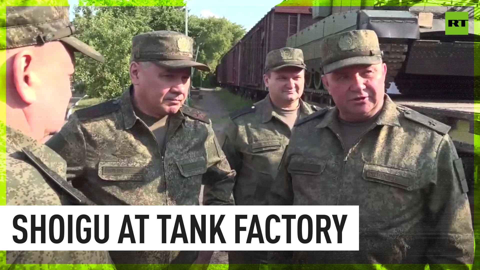 Russian defense chief inspects production of tanks and artillery