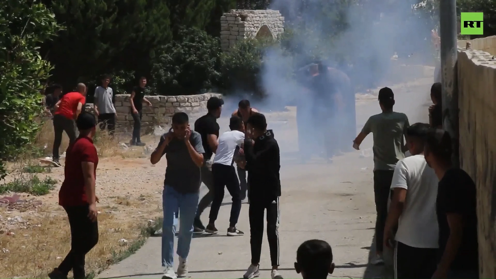 IDF fires tear gas at protesters after funeral of Palestinian toddler