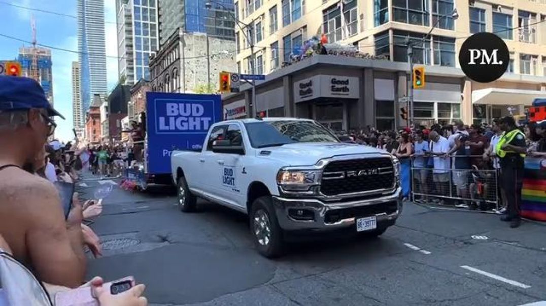 Bud Light doubles down.   The company sponsored a float in the Toronto Pride Parade today.