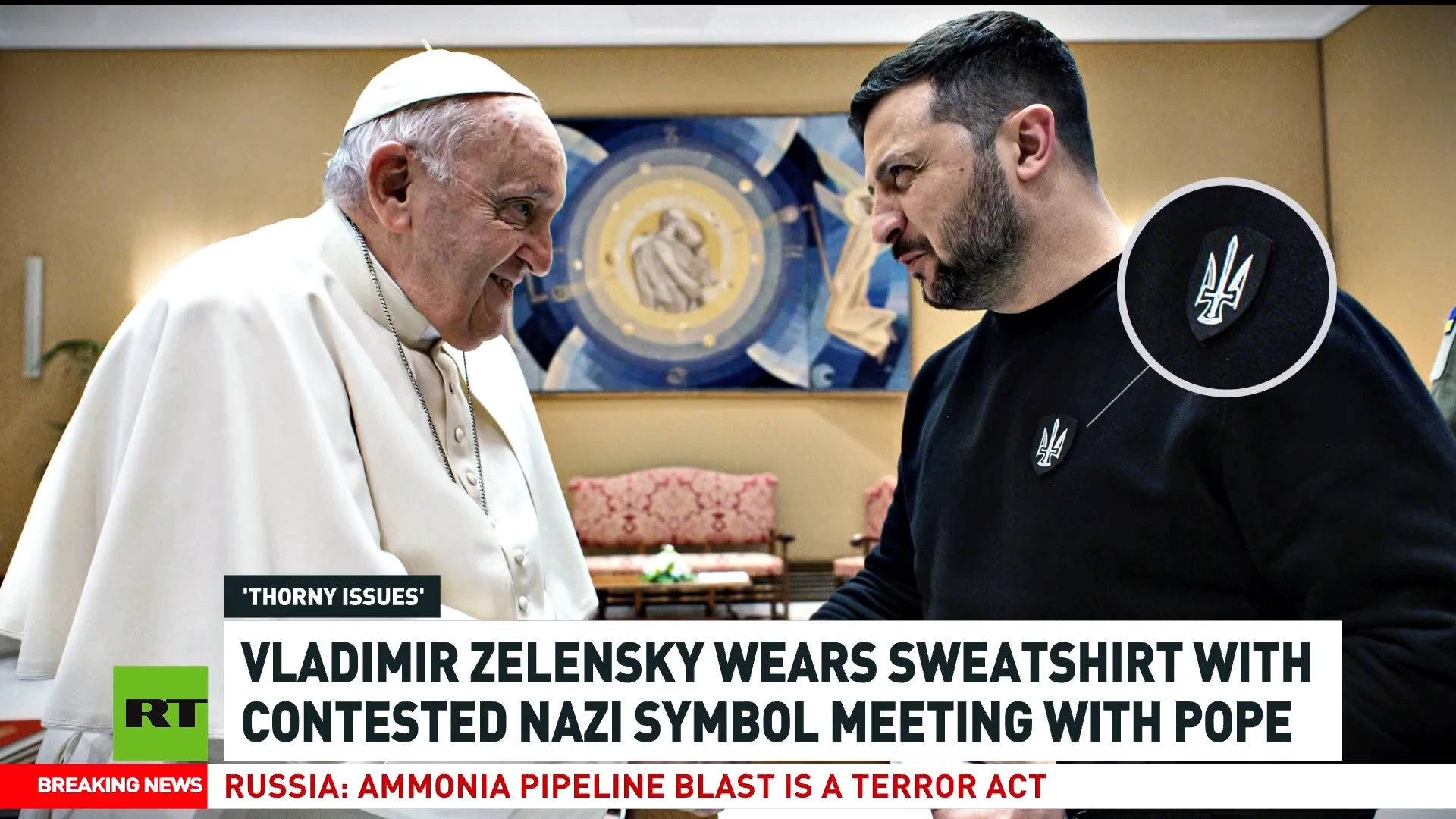 Ukrainian president & army huge fans of Nazi symbols