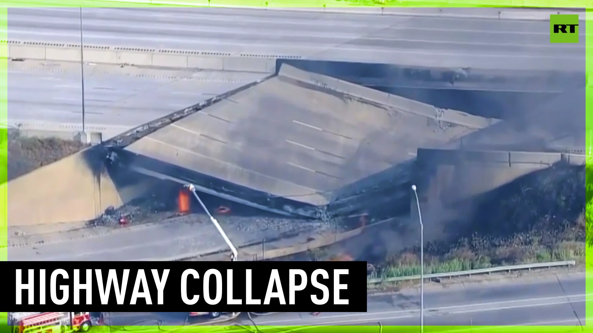 Massive highway section collapses in Philadelphia