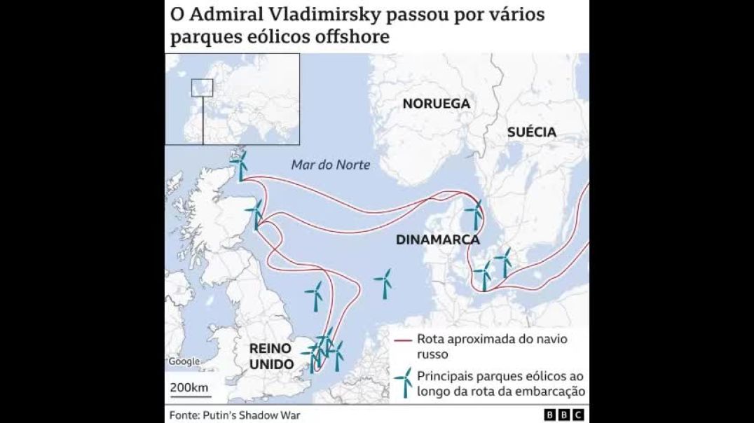 “Navios fantasmas” russos projetam sabotagens a cabos de internet e dutos de energia