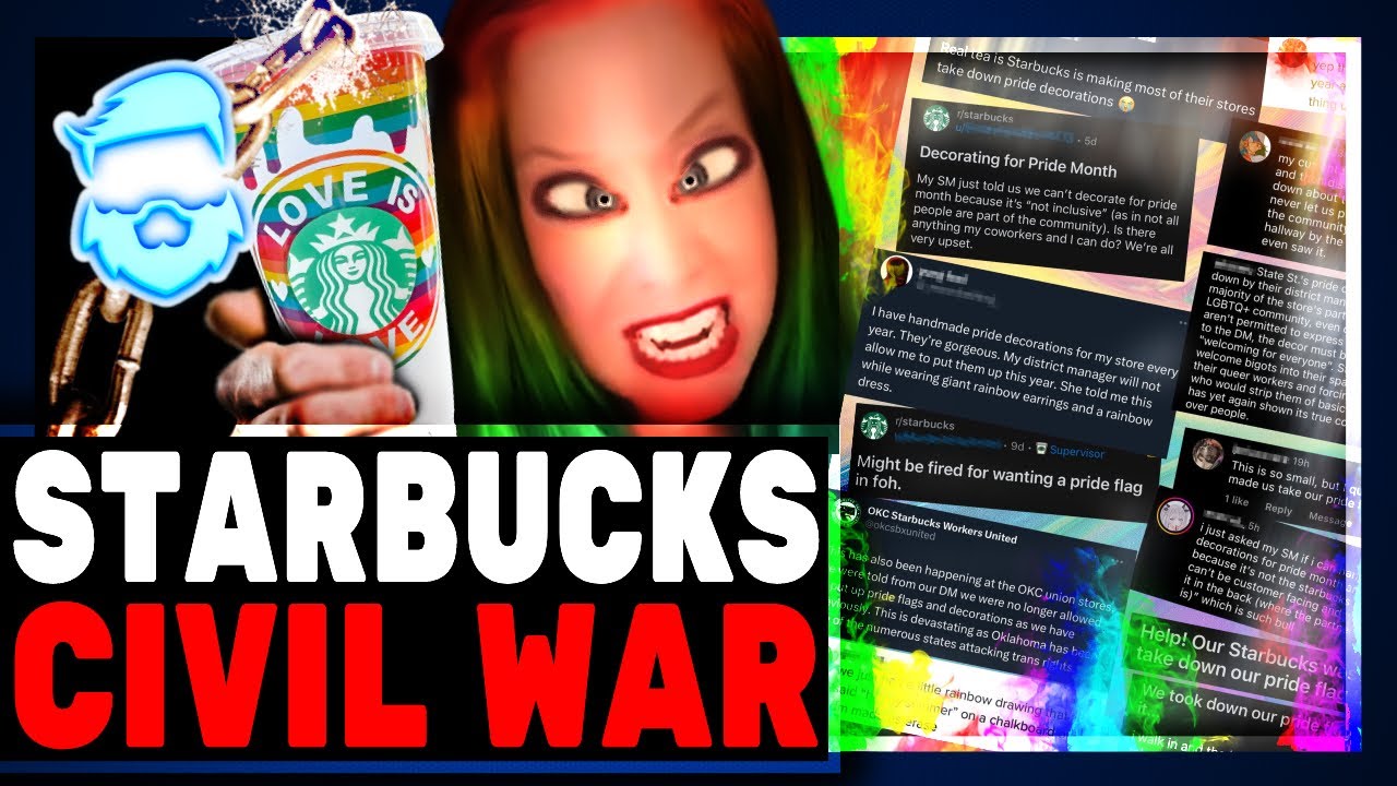 Starbucks DESTROYED By Woke Employees After LYING About Removing Pride Flags!