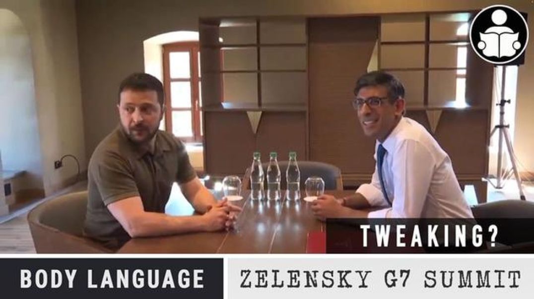 Body Language - Zelensky's odd behavior at G7 Summit