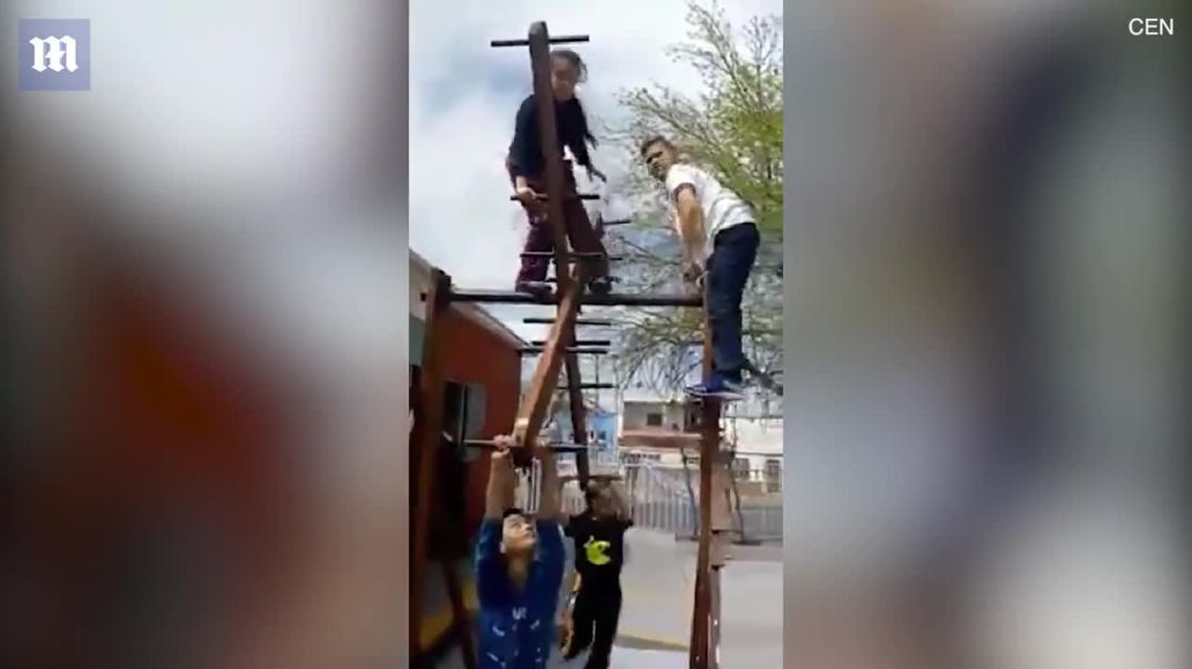 Awesome Playground Ride = Makes Kids Grow Brains (not for lefty retards from single feminist mothers)