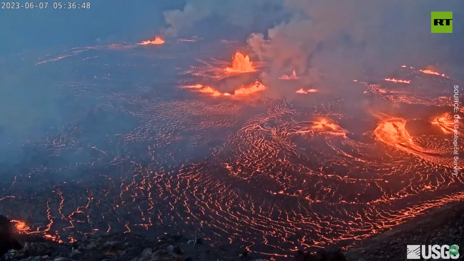 Hawaii's second largest volcano erupts after three-month pause