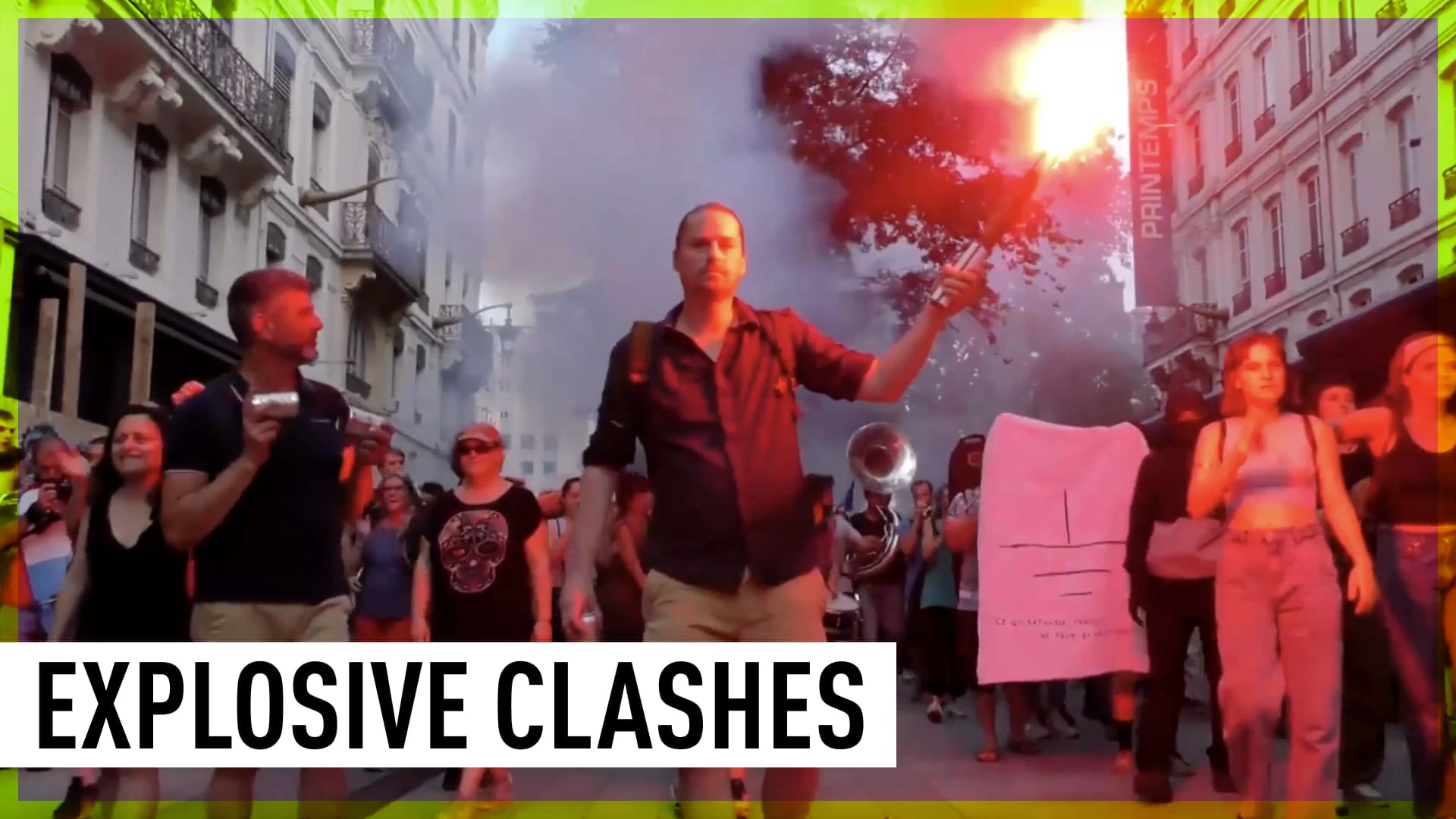 Fighting erupts in Lyon at rally against govt ban on climate group