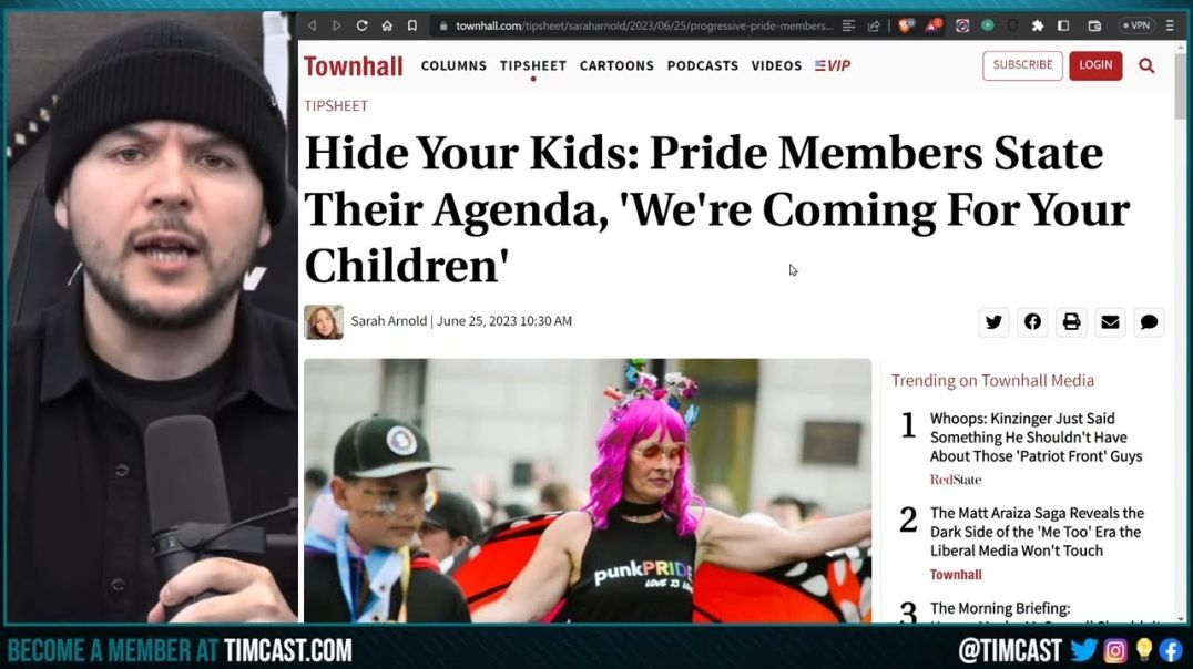 Pride March Chants "We're Coming For Your Children," Leftists DEFEND Grooming Kids EXPLICITLY