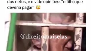 IDOSA VAI PRESA PQ O FILHO NÃO PAGOU PENSÃO