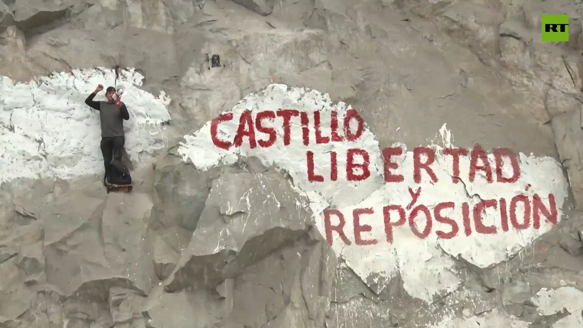 Castillo supporters protest against his removal from office