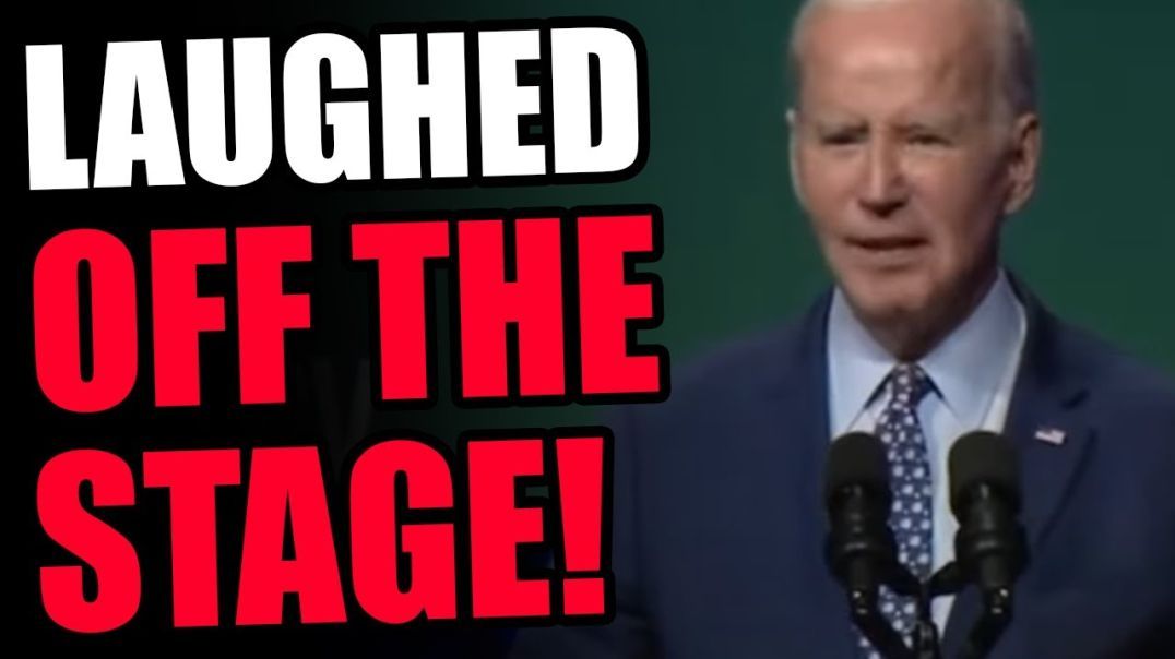 HOLY! Entire crowd LAUGHS at Joe Biden's face while on stage during live event!!!