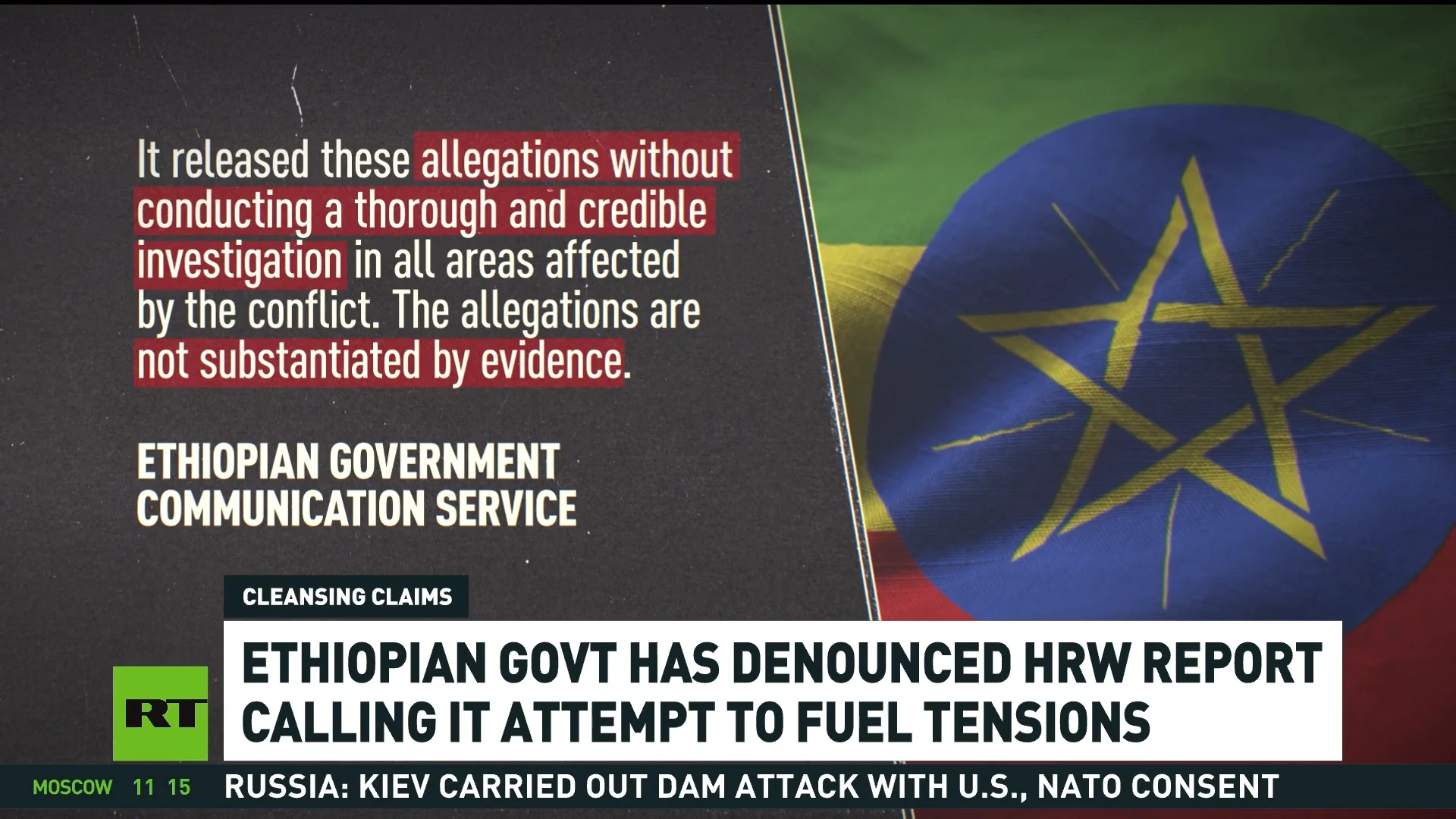 Ethiopia denies HRW accusations of ethnic cleansing