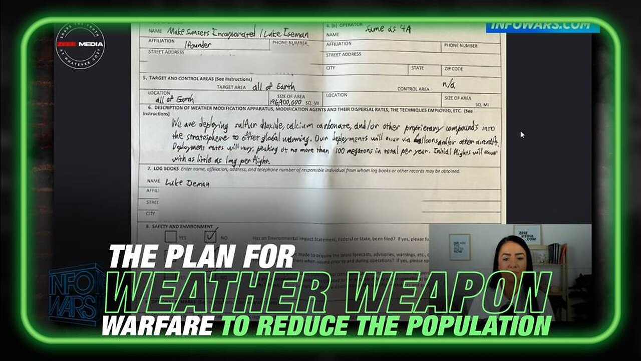 Maria Zeee Calls Out the Weather Modification and Geoengineering