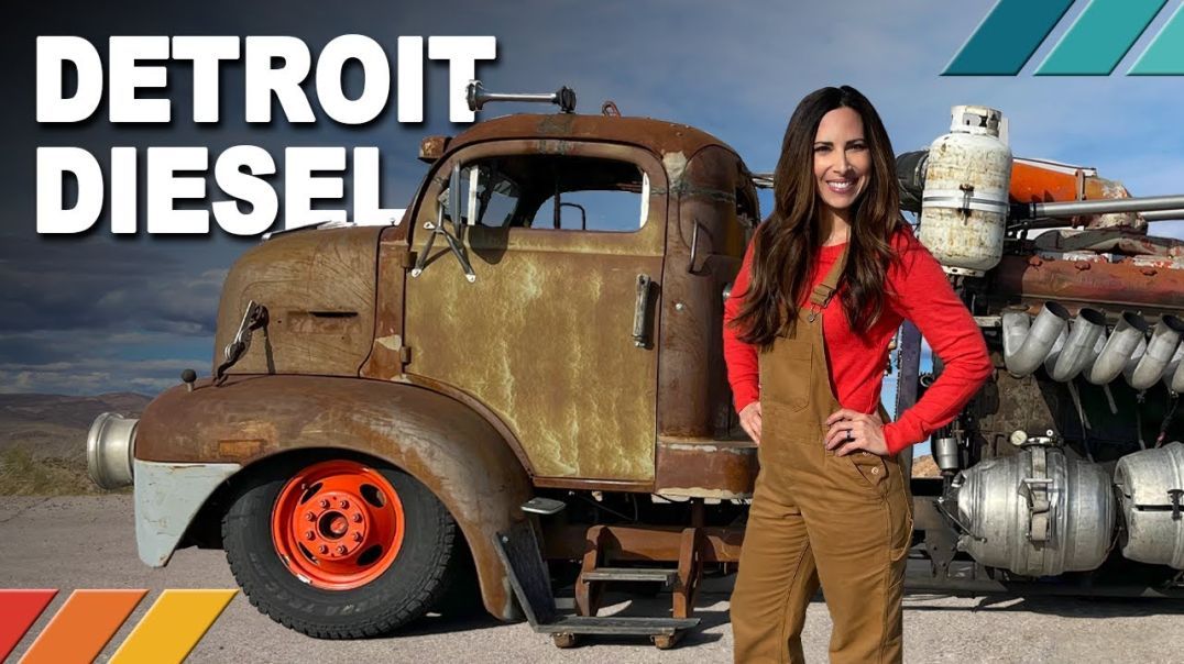 DETROIT DIESEL: “Mad Max” Rat Rod V12 Diesel 1948 COE Dump Truck With Hidden Motorcycle | EP24