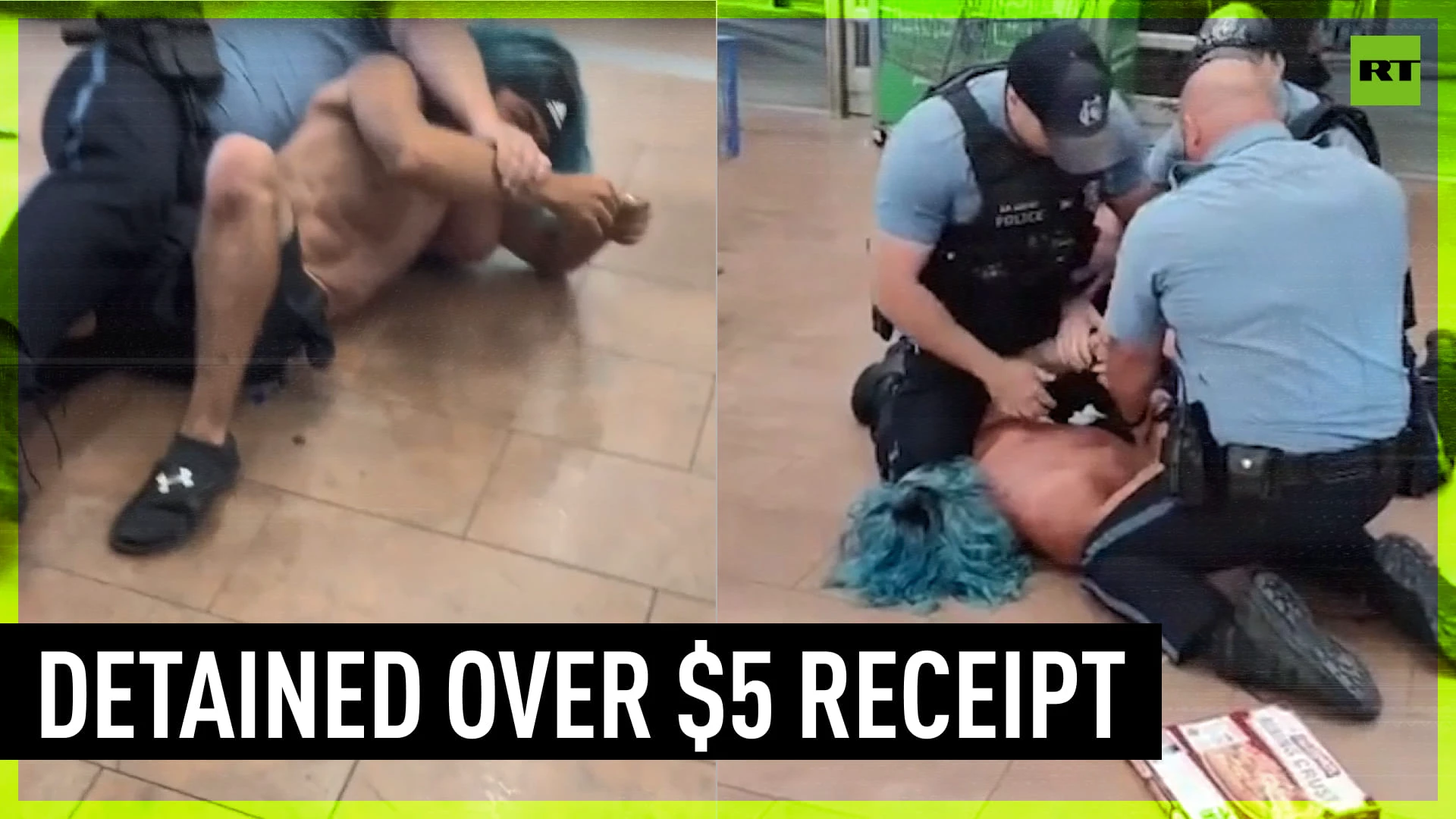 Cop kneels on Walmart customer’s neck over receipt for frozen pizza