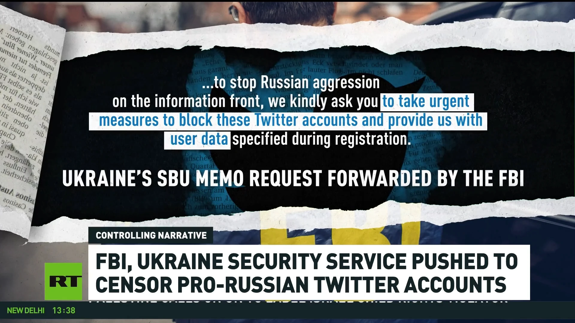 FBI and Ukrainian spies conspired to censor anti-Kiev Twitter users – report