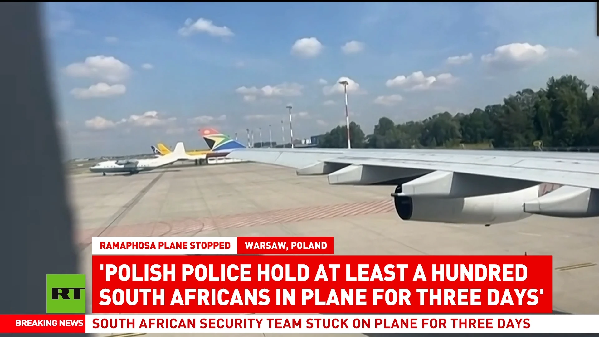 Poland detains South African delegation plane heading to Russia - report