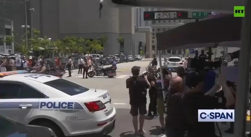 Trump appears at Miami courthouse