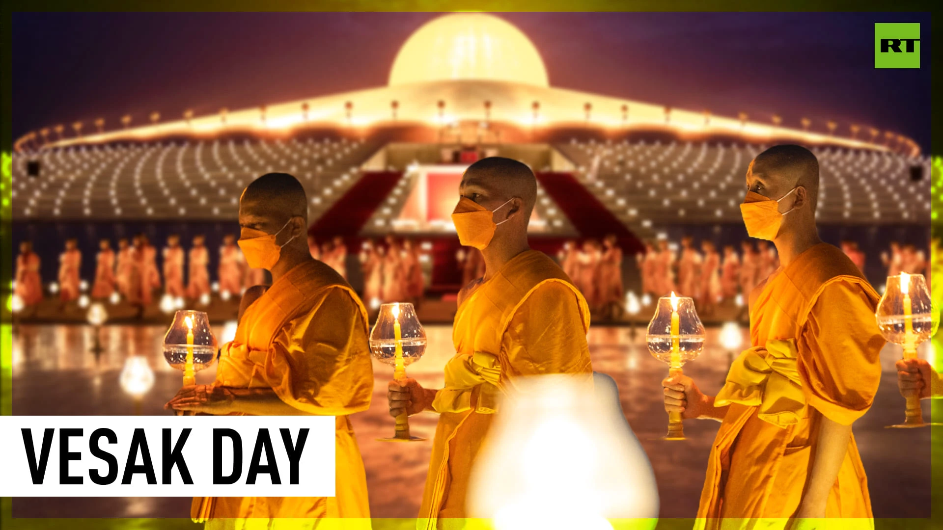 Monks in Thailand light 100,000 lanterns to celebrate Buddha’s birthday