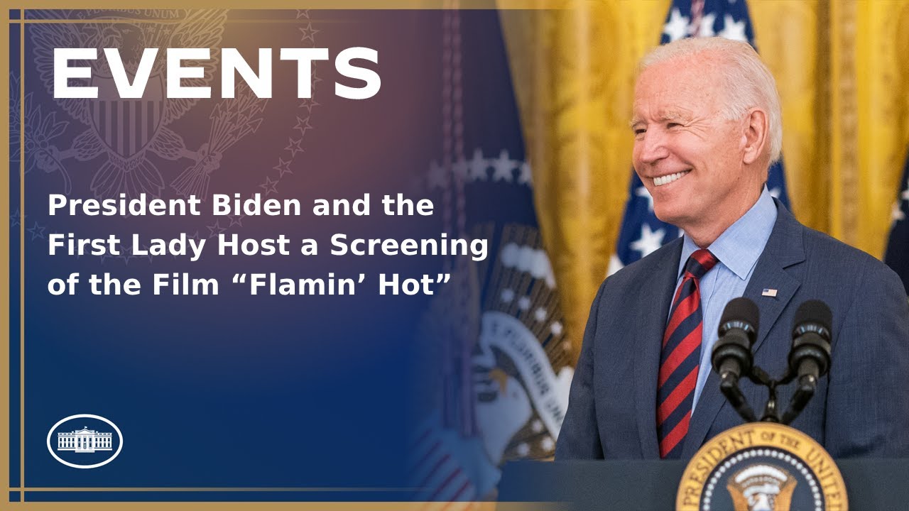 President Biden and the First Lady Host a Screening of the Film “Flamin’ Hot”