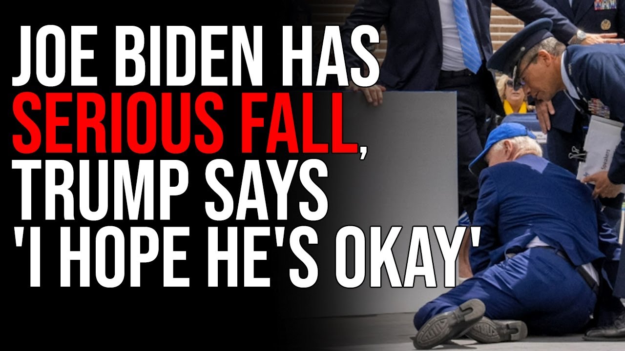 Joe Biden Has SERIOUS FALL, Trump Says 'I HOPE HE'S OKAY'