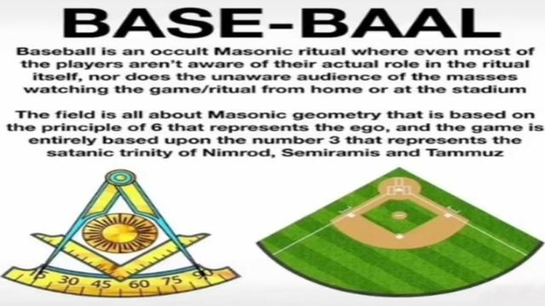 BASE BAAL (BASEBALL) IS A MASONIC MASS RITUAL. HERE IS THE CONNECTION